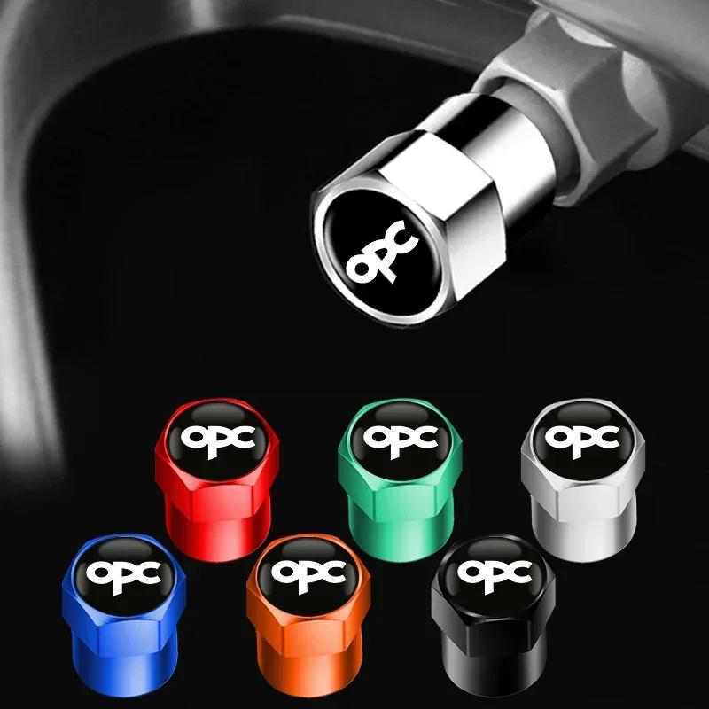 4PCS Car Wheel Tire Valve Caps Dust Proof Covers For Opel OPC LINE Opel Astra G H J K F Corsa D Zafira B Insignia Mokka Regal WJ1