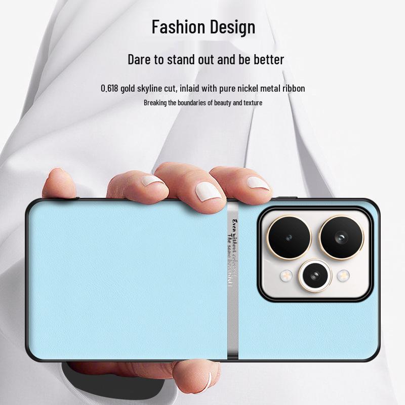 Чехол для телефона Realme 15 Pro H из жидкой кожи - Прочный, Минималистичный, Высококлассный бизнес-дизайн