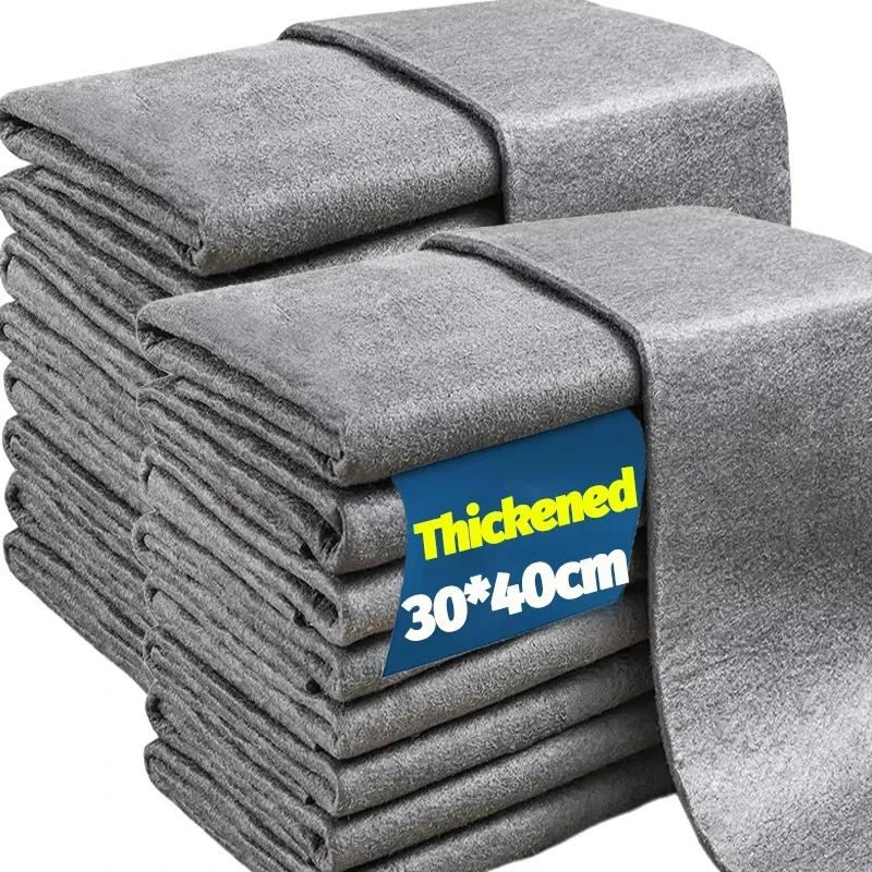 1/10 шт. утолщенные волшебные салфетки для уборки многоразовые тряпки из микрофибры для мытья окон автомобиля полотенце для протирания кухонных инструментов оптом