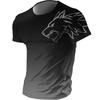 Summer Men's 3d Printed T-shirt Animal Wolf Short Sleeve Designer Street Fashion Casual Comfortable Breathable Top