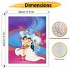 Disney Aladdin Jasmine Genie DIY Oil Painting Art Painting Kit Home Wall Decor Handmade Gift Special Wedding Romantic Keepsake Decor