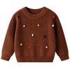 Autumn and Winter Children's Sweater DIYs Handmade Ball Baby Wool Top Girl Bottoming Sweater