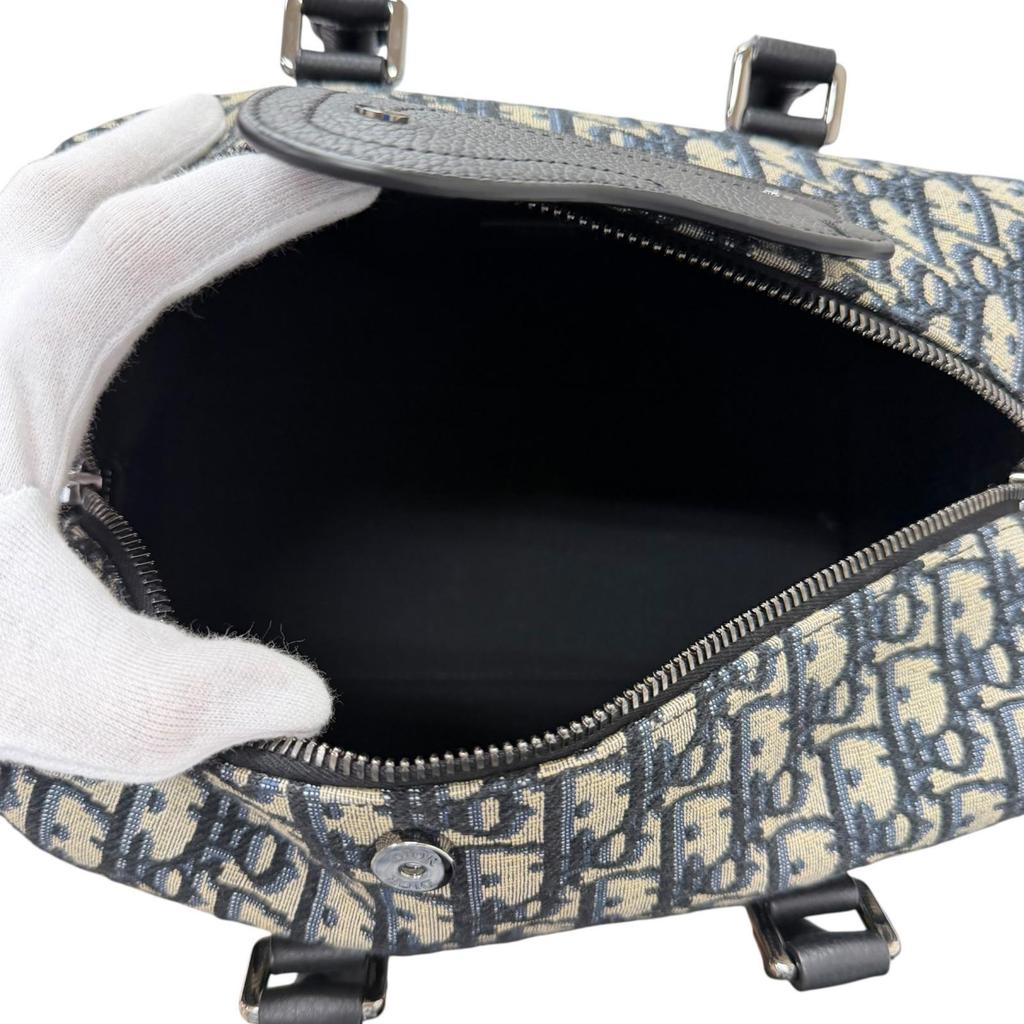 Excellent DIOR Shoulder Bag Rango 26 Oblique Jacquard 2WAY Used