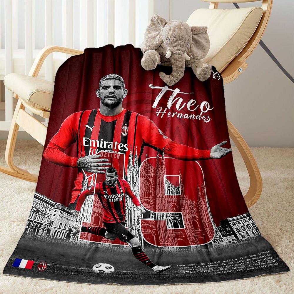 Ac Milan Blanket Durable Comfort Perfect For Chair Livingroom Office Allseason Use Warmthful Decor Perfect Gift For Relatives And Friends