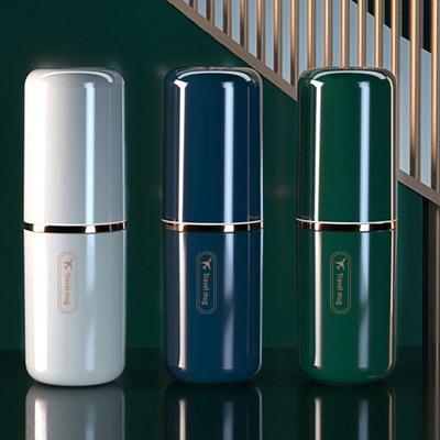 Дорожная портативная чашка для зубных щеток, держатель для зубной пасты в ванной комнате, чехол для хранения, коробка-органайзер, чашка для хранения туалетных принадлежностей для путешествий, креативная