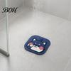 Cartoon Dog Floor Drain Cover Cover, Silicone Shower Tub Stopper with Drainage Lid Holes, Sewer Anti-Odor Deodorizing Mat for Bathroom Kitchen Laundry