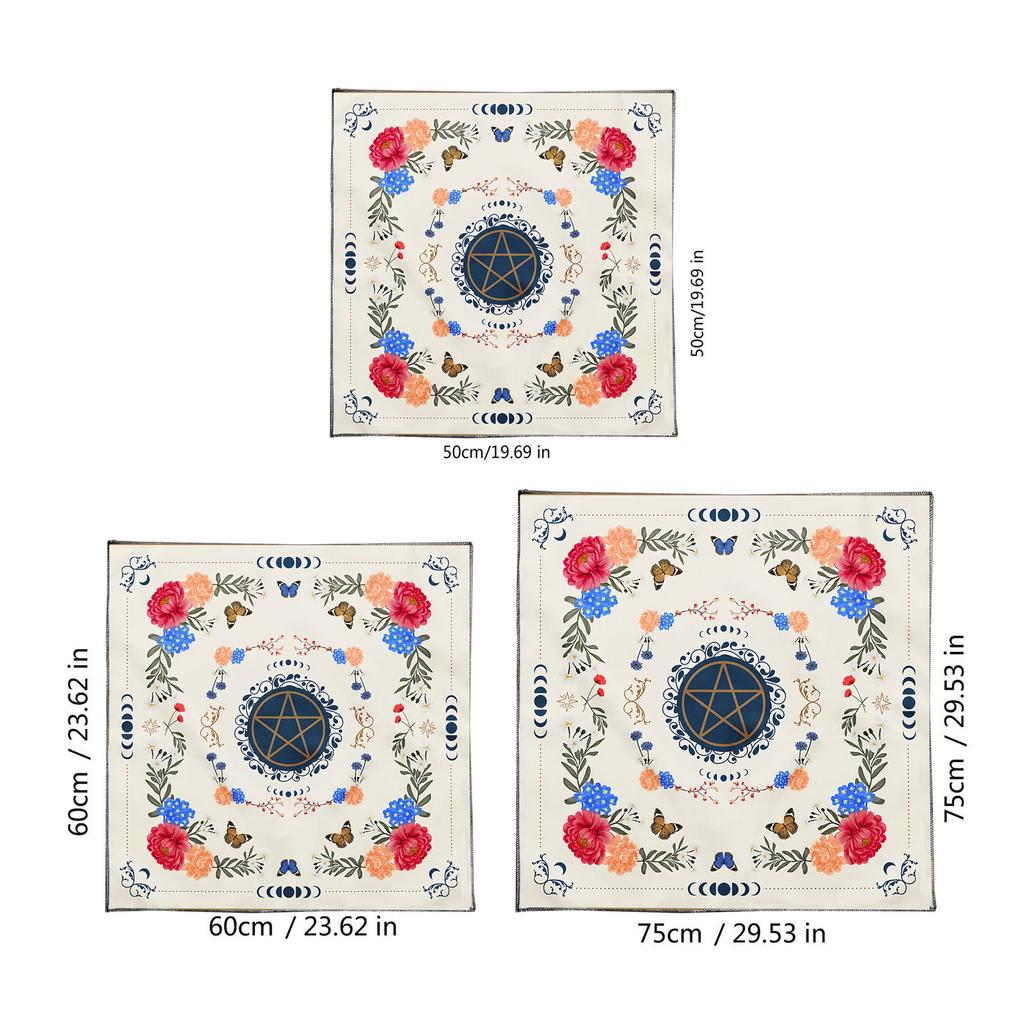 Divinations Tablecloth Eye Moon Pattern Astrology Tarots Card Tablecloth Altars Cloth Divinations Board Game Accessory