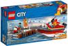 LEGO City Пожар на другом берегу 60213 Игрушечный блок Игрушечный блок для мальчиков Машина