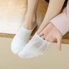 5 Pairs of Women's Summer Style Pure White Simple Hollow Mesh Invisible Socks