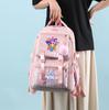 Cartoon Anime K-Pop Demon Hunters Printed Large Capacity Backpack for Teenger Student Bookbag Girl Boy Schoolbag Bookbag Women Waterproof Travel Bag