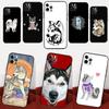 Чехол для телефона с аляскинским маламутом и сибирской хаски Для iPhone 16 14 13 12 11 15 17 Pro Max mini 15 16 Plus 16e 17 Air Cover Fundas