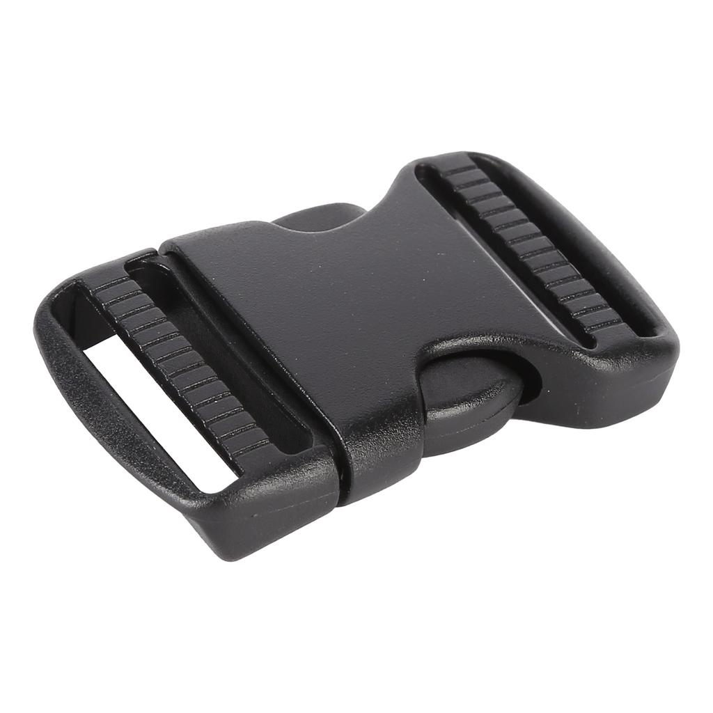 5Pcs Quick Release Buckle Plastic Dual Adjustable Strap Buckles Replacement DIY Craft for Backpack Black