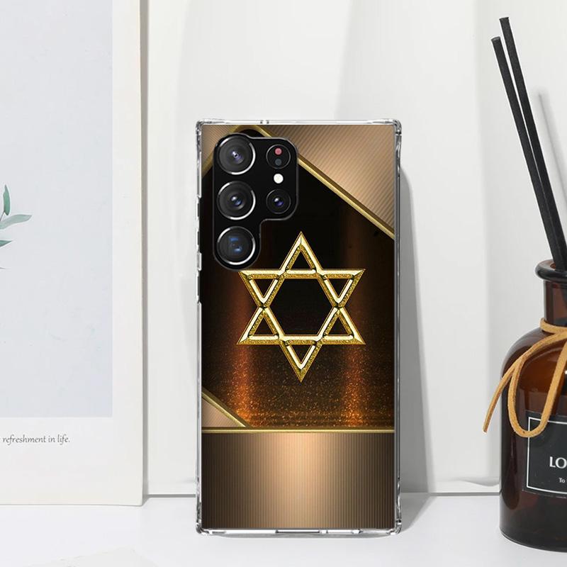 David Jewish Star Symbol Phone Case For Samsung Galaxy S26 S25 Edge S24 FE S23 S22 Ultra S21 Plus S20 + Art Fundas Back Cover Ga