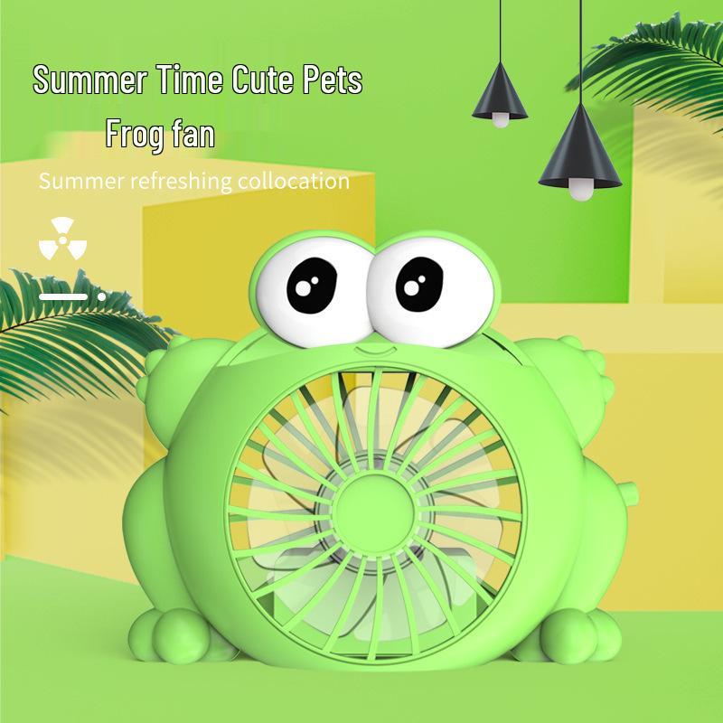 USB Rechargeable Mini Frog Fan for Desktops & Dorms