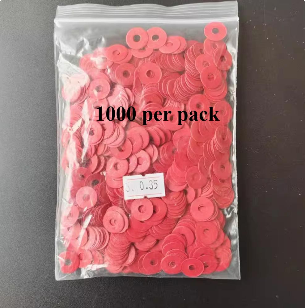Piano accessories washers, key washers, paper washers, there are 1000 paper washers per pack.