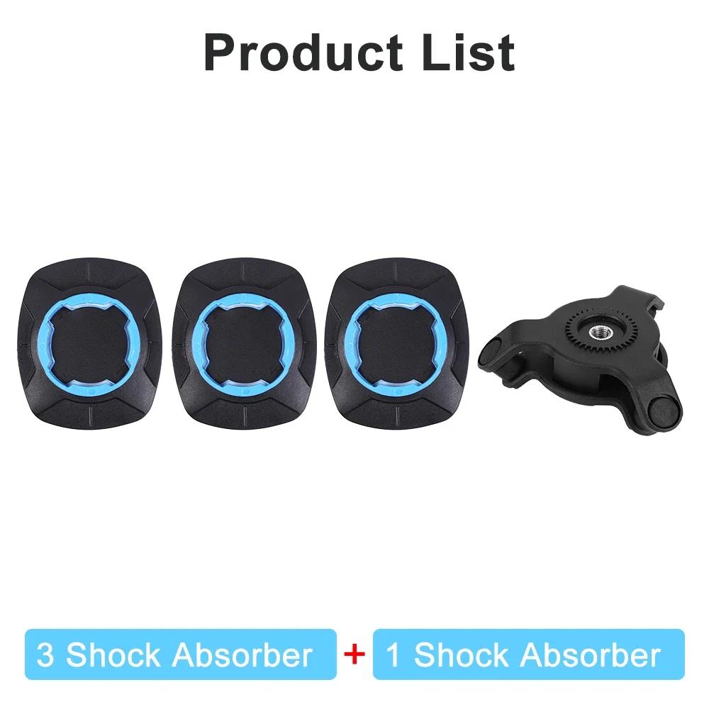 Держатель для телефона для мотоцикла, велосипеда, противоскользящий амортизатор, подставка-держатель для телефона, вращающийся на 360°, противоударный, кронштейны для крепления телефона на руль