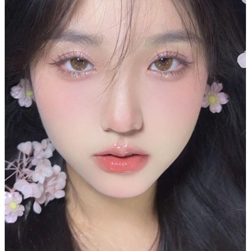 xixi - Peach Heart Monochrome Cheek Blusher - 1-3