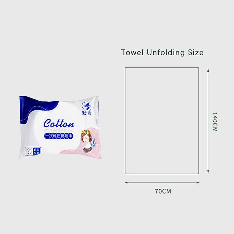 Большие одноразовые банные полотенца Сжатые полотенца Дорожные быстросохнущие полотенца Портативные дорожные полотенца Незаменимые моющиеся полотенца для душа
