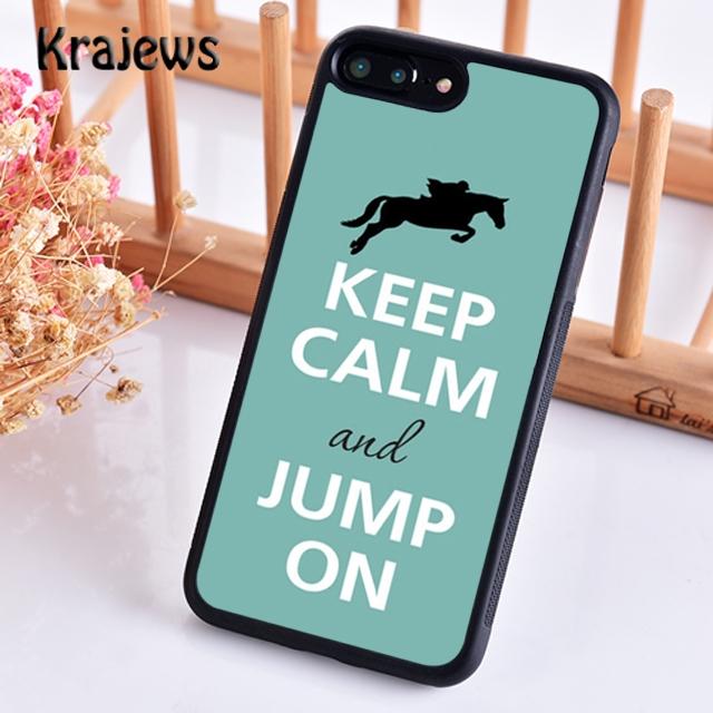 Krajews сохраняйте спокойствие и садитесь на лошадь Чехол для телефона для iPhone 17 Air 16 15 14 plus 12 pro max Fundas