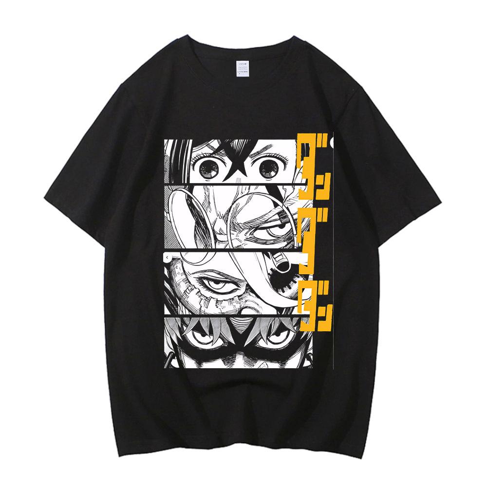 Dandadan Okarun футболка Хлопок Высокое качество мужская Пастельная Удобная Психоделическая Классическая футболка с графическим принтом Винтажная Университетская 2000-е