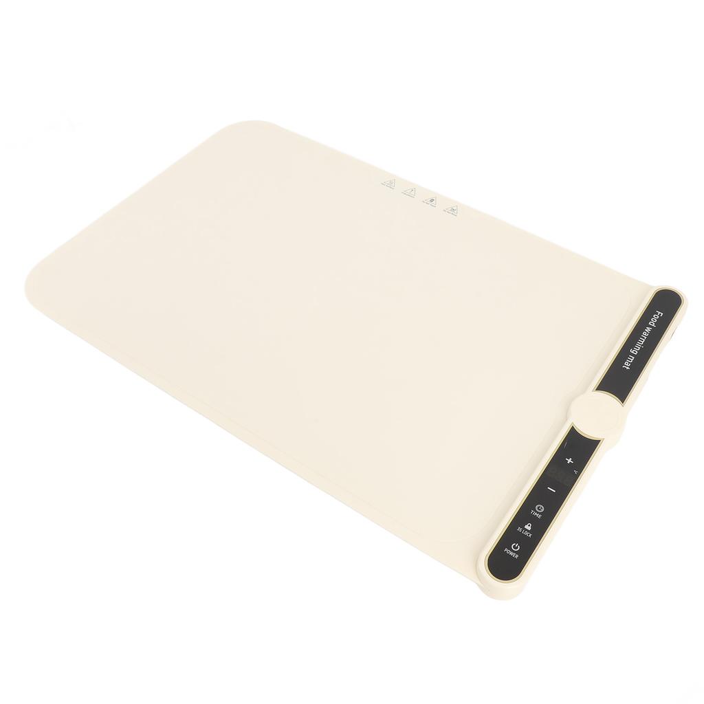 Подогреваемый коврик для еды 330 Вт, нагрев всей поверхности за 8 секунд, 9 настроек температуры, время 6 часов, блокировка от детей, селфи