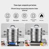 KOBACH 28cm 3-Layer Stainless Steel Steamer Pot