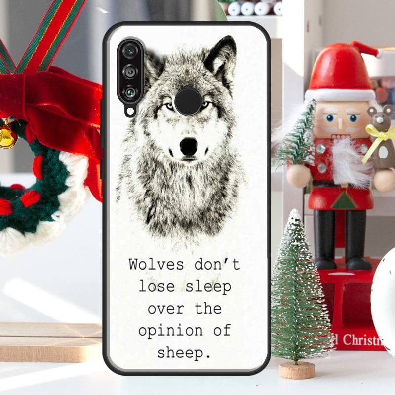Чехол Animal Wolf Howling для Huawei Nova 12i 11i 8i 12s Y73 Y72 Y61 Y91 Y90 Y70 Y60 9 10 SE P60 Pro P30 P40 Lite