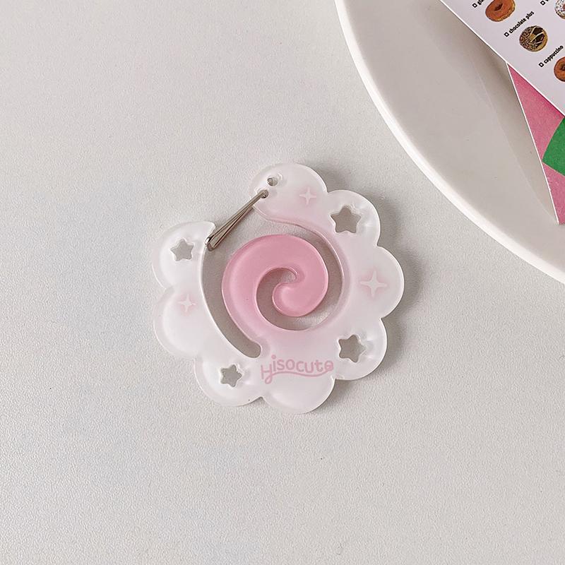 Cute Acrylic Charm Carabiner Climbing Buckle High Aesthetic Value Bag Pendant Creative Gift Keychain Backpack Handbook Decor