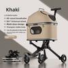 Magnesium Alloy Pet Stroller Ultra Lightweight Foldable Dog Cat Carrier Portable Travel Pushchair for Teddy Outdoor Walking Cart