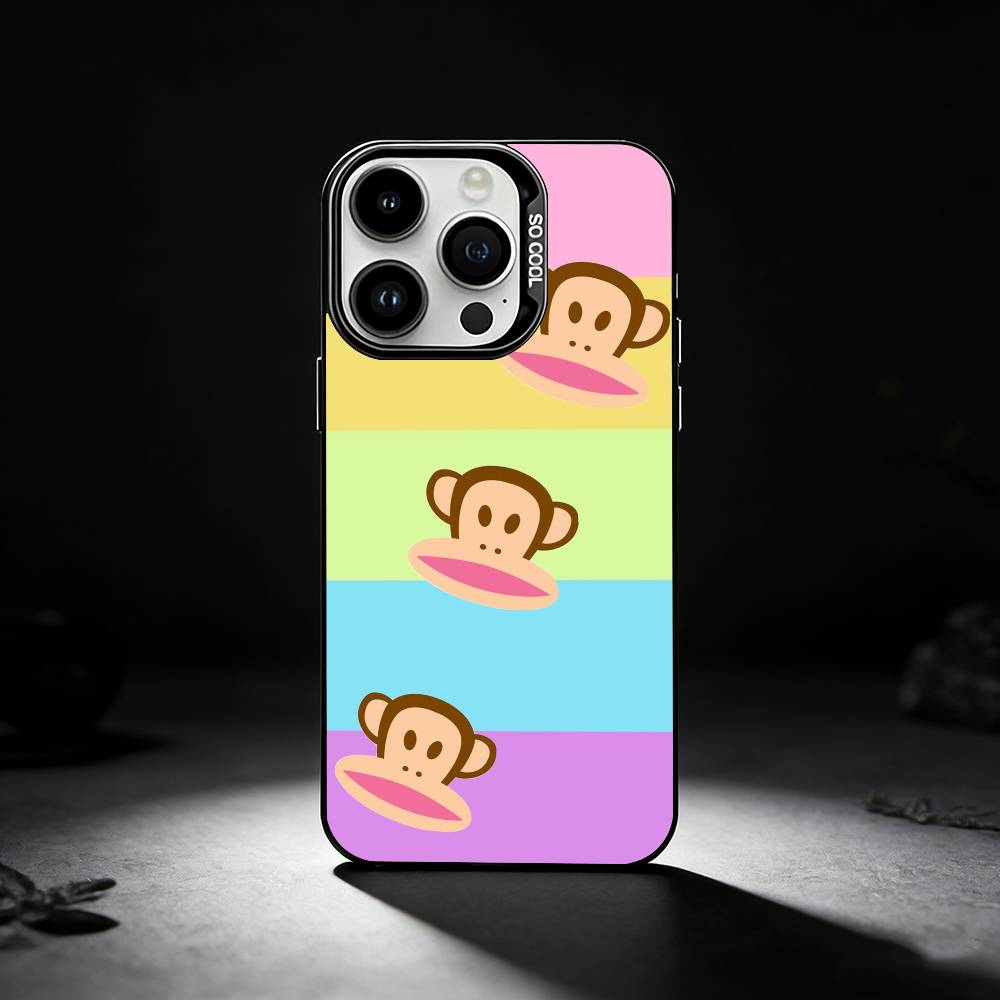 Чехол для телефона P-Paul F-Frank для iPhone 17,16,15,14,13,12,11 Plus,Pro Max,XS,Цветной серебристый чехол для телефона