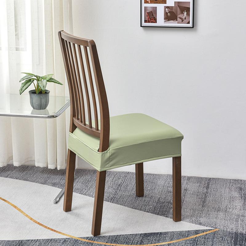 Эластичная квадратная чехол на стул Водонепроницаемый ПУ кожа Домашний обеденный стул Чехол на сиденье Декор Пыль Противоскользящий Табурет Подушка Съемный