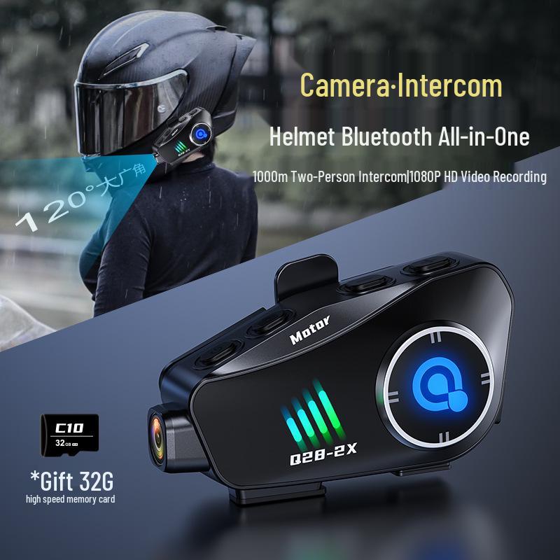 Мотоциклетный Bluetooth-шлем Q282X с HD-камерой 1080P и системой интеркома