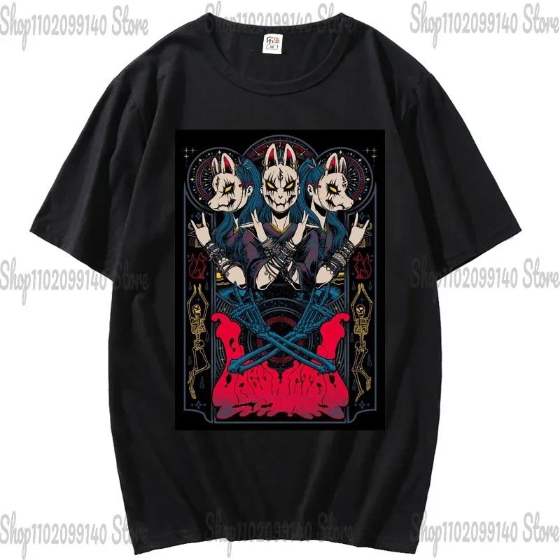Футболка BABYMETAL, японская унисекс и женская футболка с изображением Idol Metal Band, летняя повседневная модная футболка Harajuku