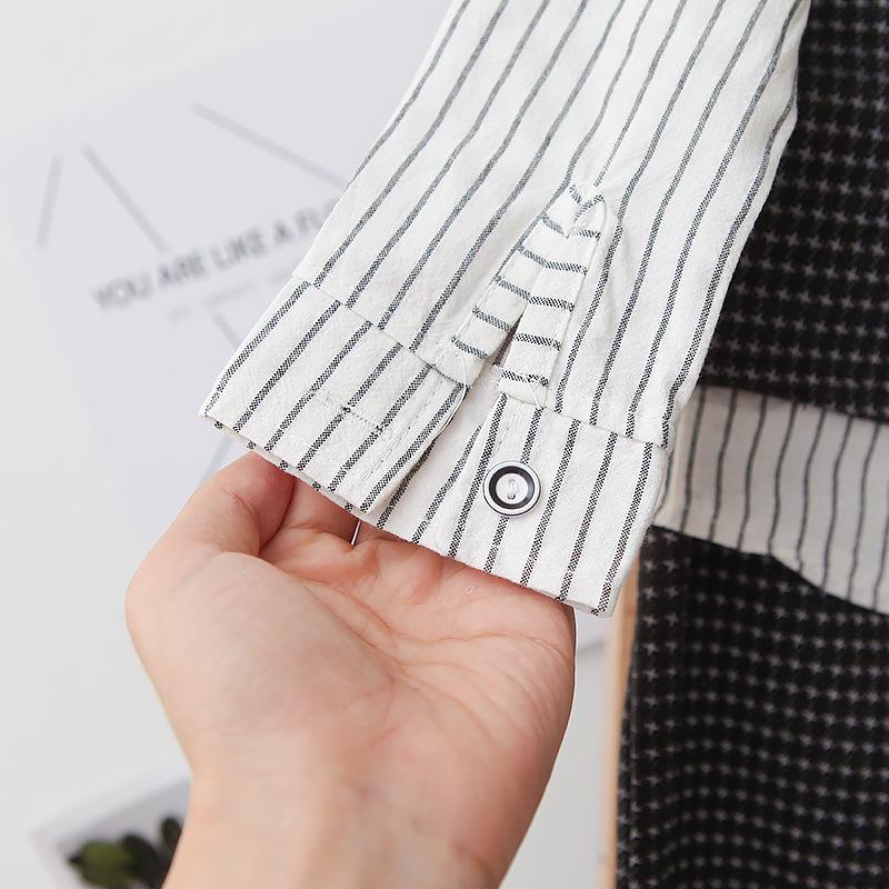 Весенне-осенний костюм для малыша в гусиную лапку 2024: Жилет, рубашка с длинным рукавом и брюки