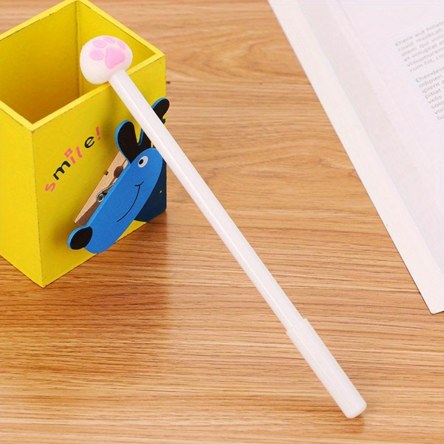 10 шт. 0,5 мм креативная канцелярская гелевая ручка «Кошачий коготь» с полной игольчатой головкой, черная ручка для подписи, милая мультяшная ручка на водной основе