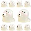 10Pcs Cartoon Ghost Figurines Miniatures Light In The Dark Ghost Statue  Car Accessories