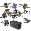 World War 2 MOC Weapon Machine Gun Rocket Launcher Building Blocks Set DIY WW2 SWAT Soldier Army Accessories Model Toys