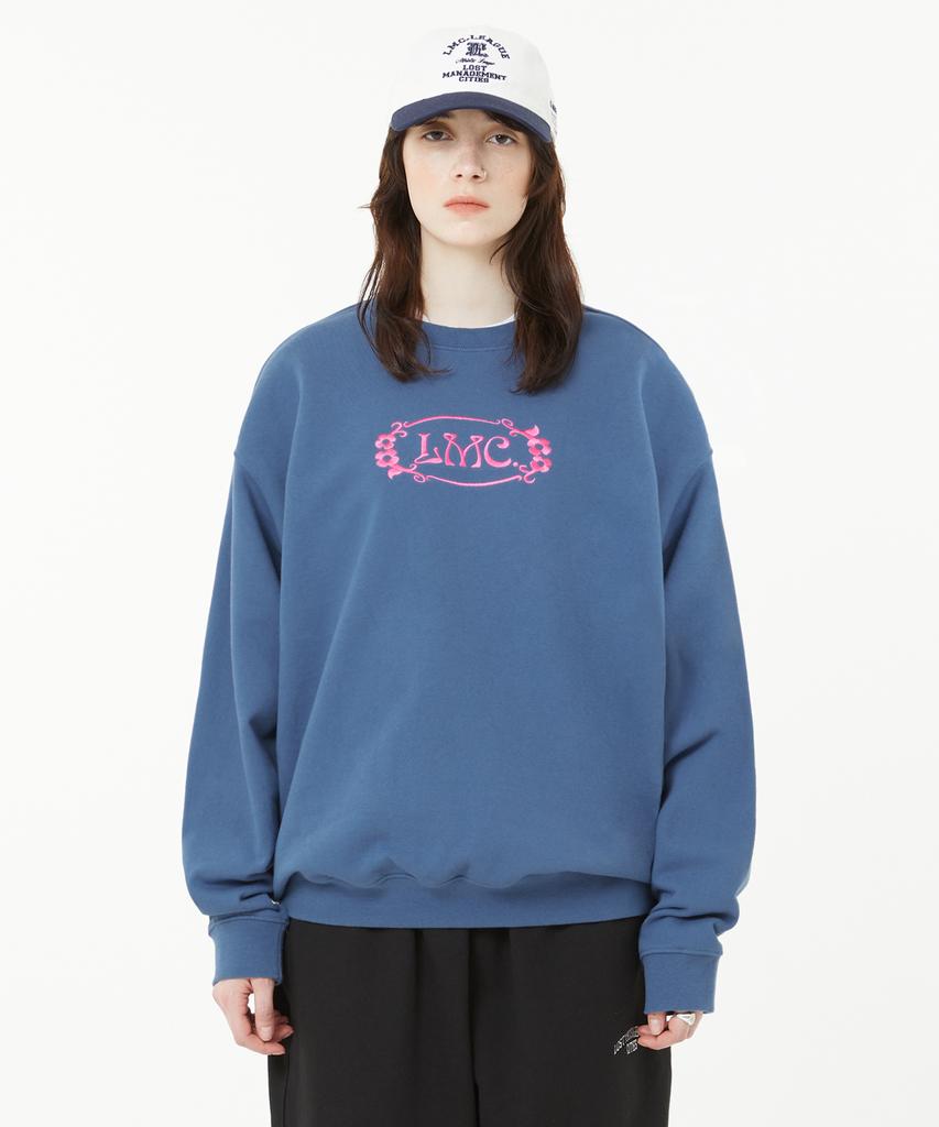 LMC Flower Oval Sweatshirt Light Heather Gray