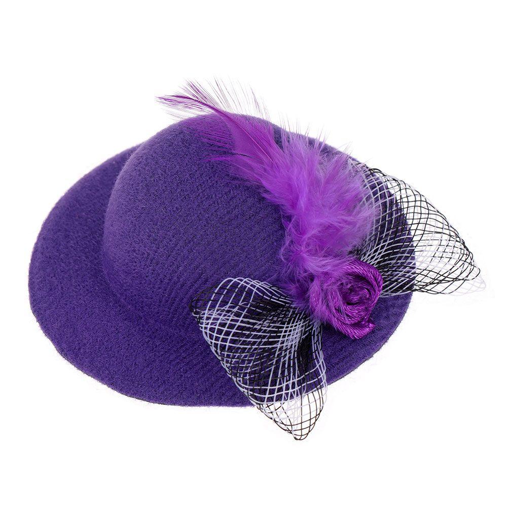 Stylish Show Costum Elastic Strap Rooster Cap for Hens Feather Top Hat Chicken Hats Pets Supplies