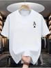 Unisexs Summer Cotton Casual Loose Fashion Poker Card A Pattern Printed Comfortable Round Neck Short Sleeve Tshirt Top