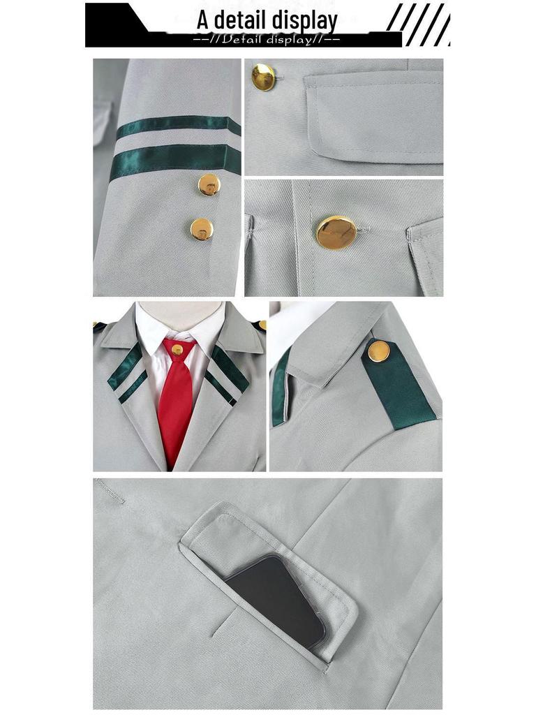 Косплей-костюм «Моя геройская академия»: Урарака Очако, Мидория Изуку, Школьная форма Тодороки