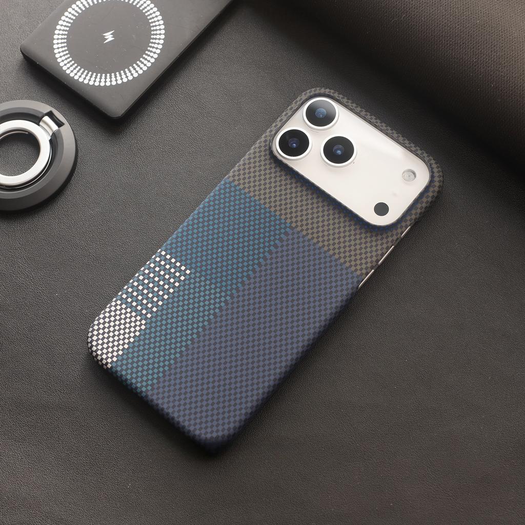 Ультратонкий PC-чехол с текстурой углеродного волокна для For Iphone 17 Air 16 Plus 1 14 13 12 Pro Max, Магнитная безрамочная охлаждающая крышка