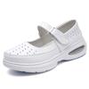 Fashion Nurse Shoes Spring Soft Bottom Hollow Breathable Deodorant Anti-slip Flat Bottom Thick Bottom White Medical Work Shoes