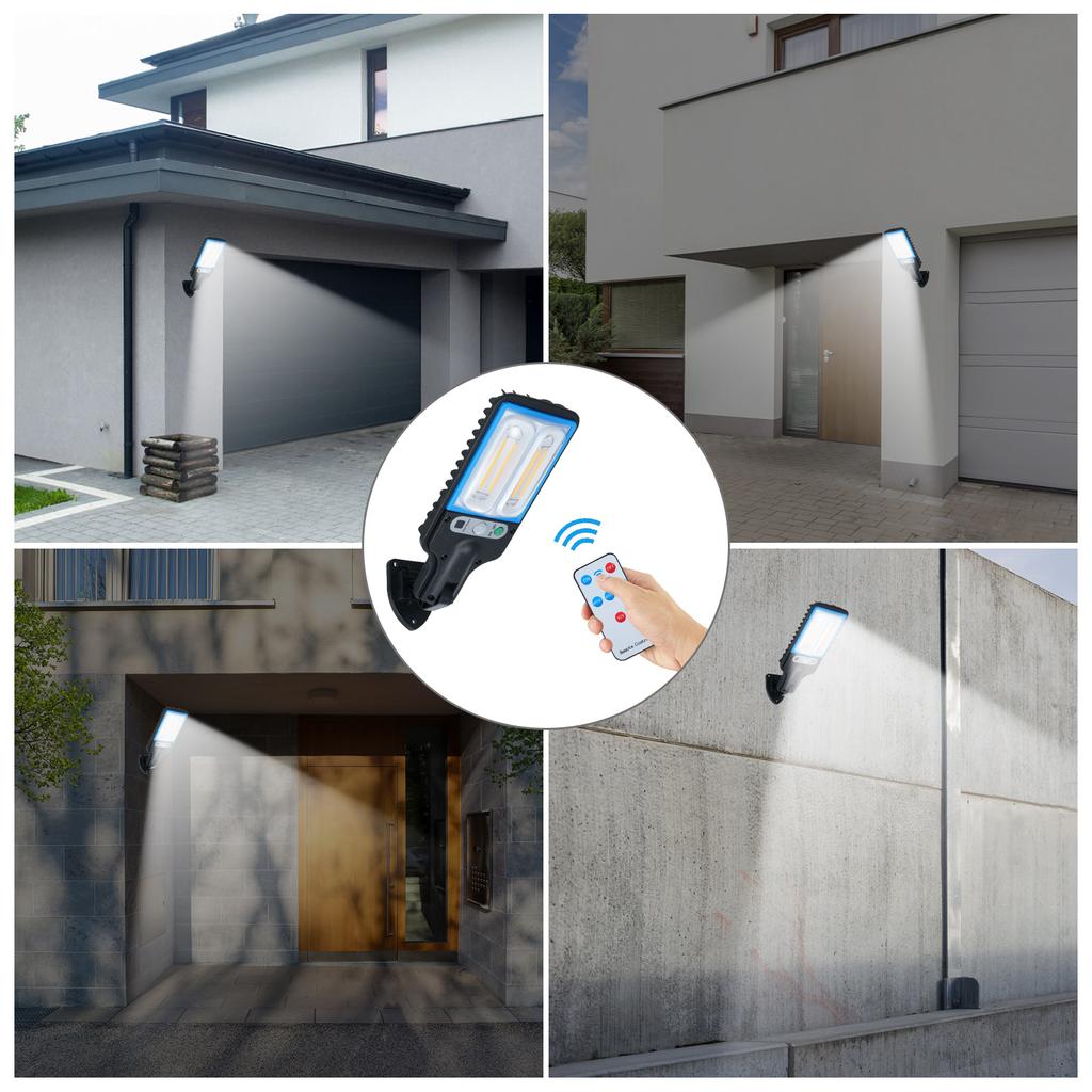 Солнечный уличный садовый светильник для дома, уличный водонепроницаемый датчик, сельский двор, супер яркий светодиодный настенный светильник