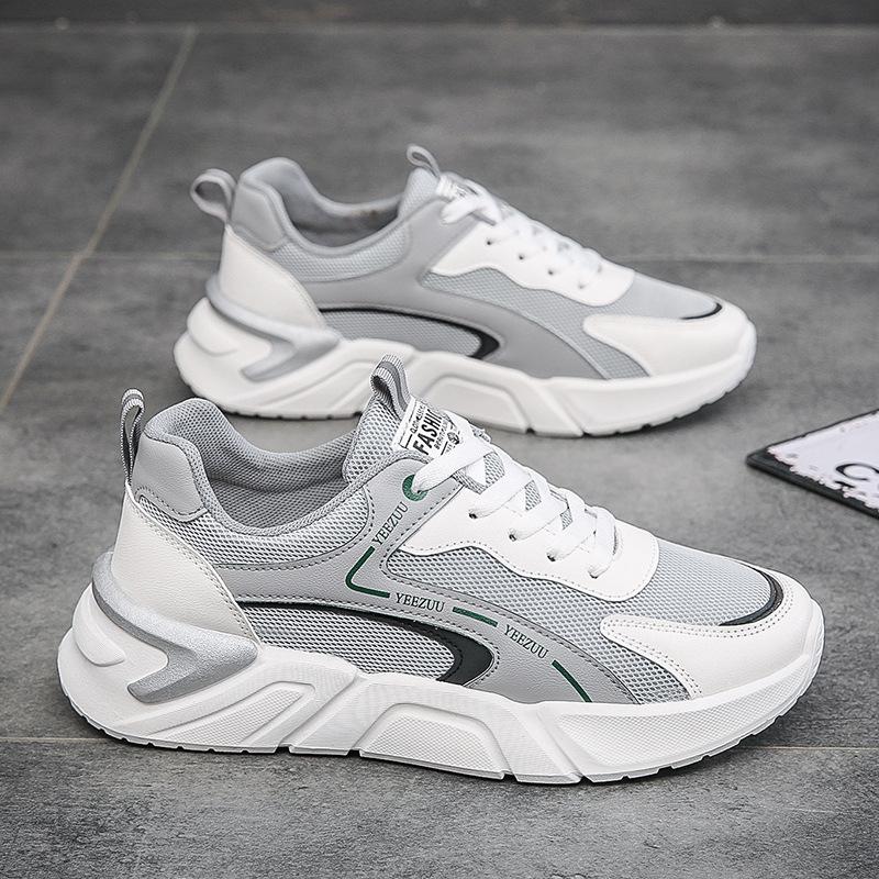 Мужская повседневная обувь Осень 2024 Новые кроссовки на платформе Мужские дышащие сетчатые кроссовки Модная дизайнерская мужская обувь Tenis Masculino