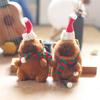 Charming Miniature Capybara Plush Toy Keychain 14cm Perfect For Holiday Cheer