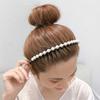 Korean Rhinestone Non-slip Toothed Wash Face Hair Hoop Pearl Headband Hair Accessories Hair Band