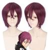 35CM Anime Free! Rin Matsuoka Cosplay Wig Men Women Short Heat Resistant Synthetic Hair Halloween Party Costume Role Play Wigs