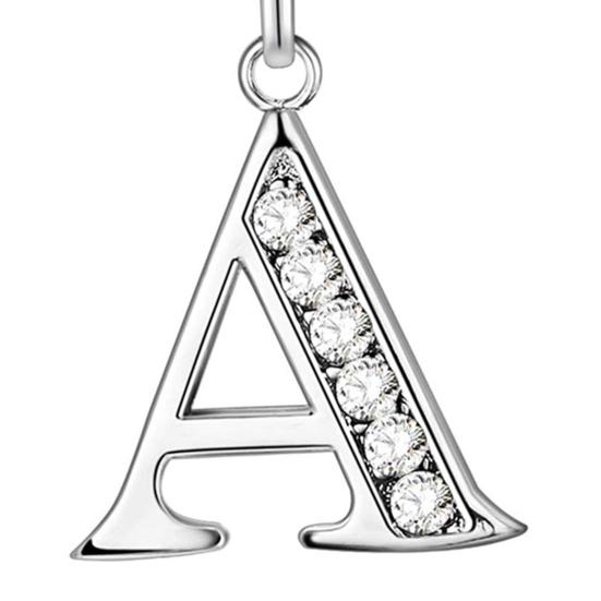 Хороший выбор, ожерелье, популярная серебряная медная цепочка со стразами и английскими буквами