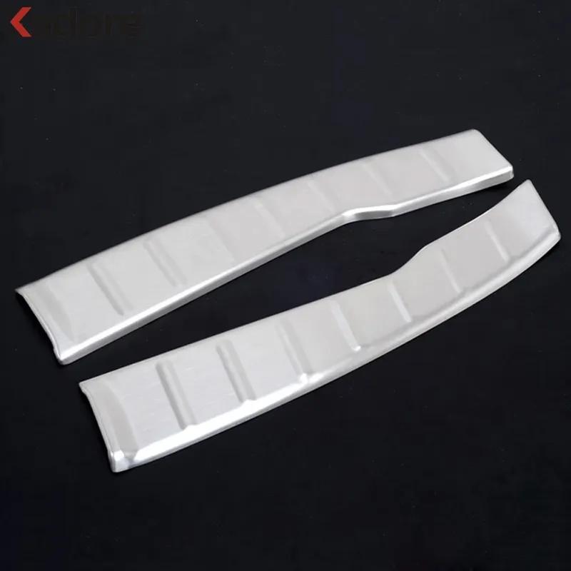 Rear Trunk Bumper Cover Trim For Mitsubishi ASX 2011- Steel Car Inner Tailgate Door Sill Plate Guard Pad Accessories